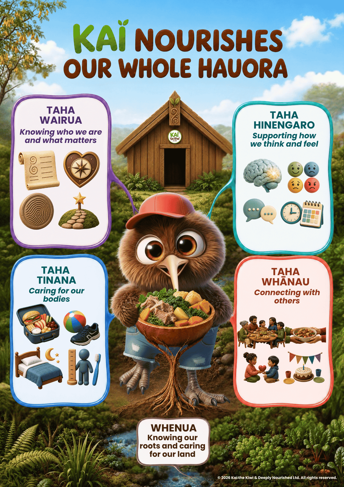 Hauora Poster A2 & A3) - Schools and clinics
