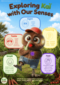 Kai and our senses Poster A2 & A3) - Schools and clinics